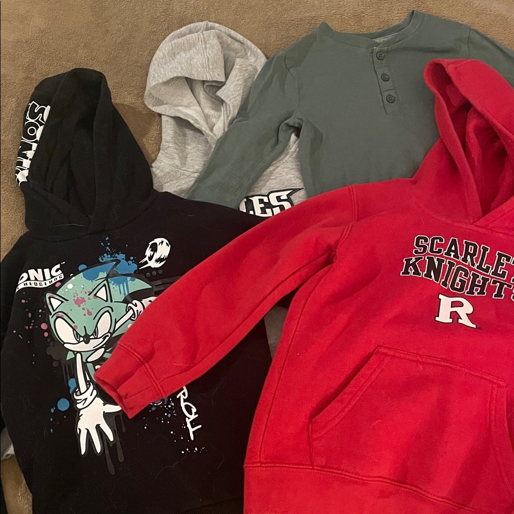 Boys hoodie and long sleeve bundle